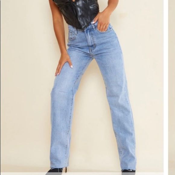 Pretty Little Thing straight leg jeans - Picture 1 of 10